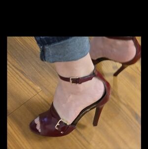 Derek Lam Patent Leather Peep Toe Oxfords